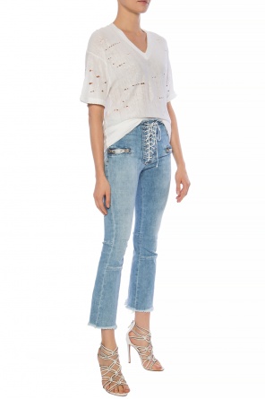 T-shirt z dziurami, zdjęcie 2 T-shirt z dziurami od Balmain